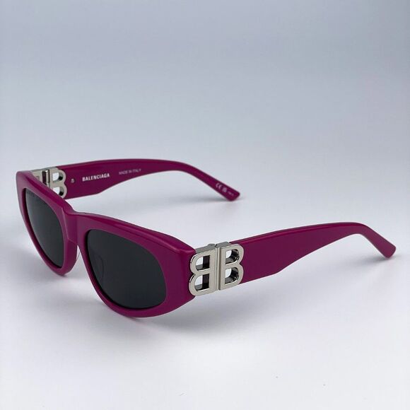 Balenciaga BB0095S 017 Sunglasses Fuchsia Pink Silver Grey Cat Eye Unisex main image 10